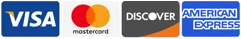 Accepted cards: Visa, Mastercard, Discover, American Express